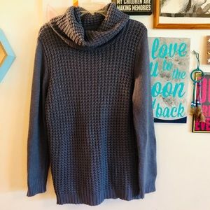 Market & Spruce Grey cowl neck sweater